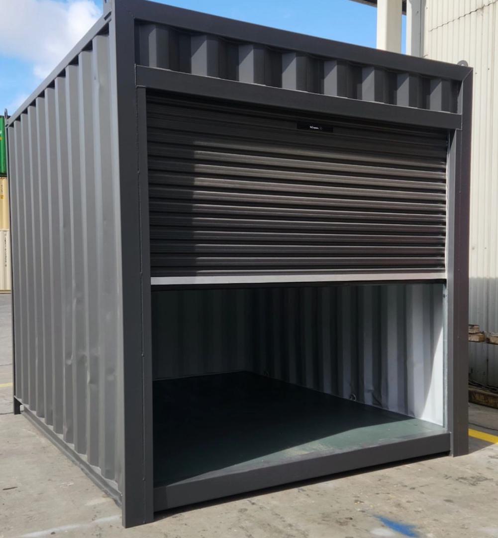 Grey Container Open